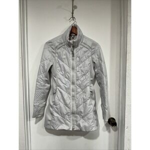 Athleta Rock Ridge Primaloft Jacket, Astronomy Gray, Women's XS